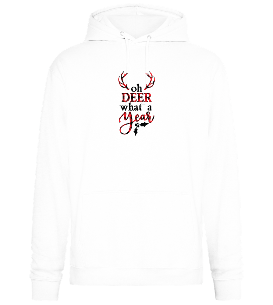 What A Year Design - Premium Essential Unisex Hoodie_WHITE_front