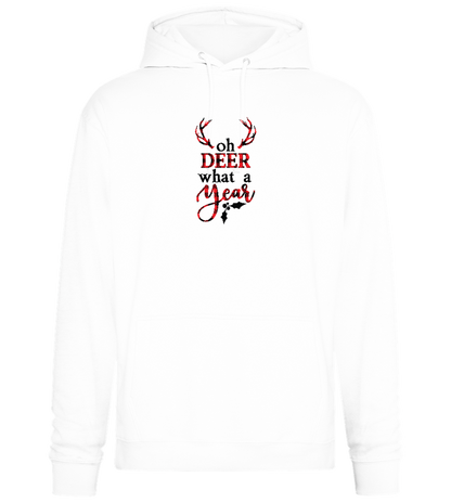 What A Year Design - Premium Essential Unisex Hoodie_WHITE_front