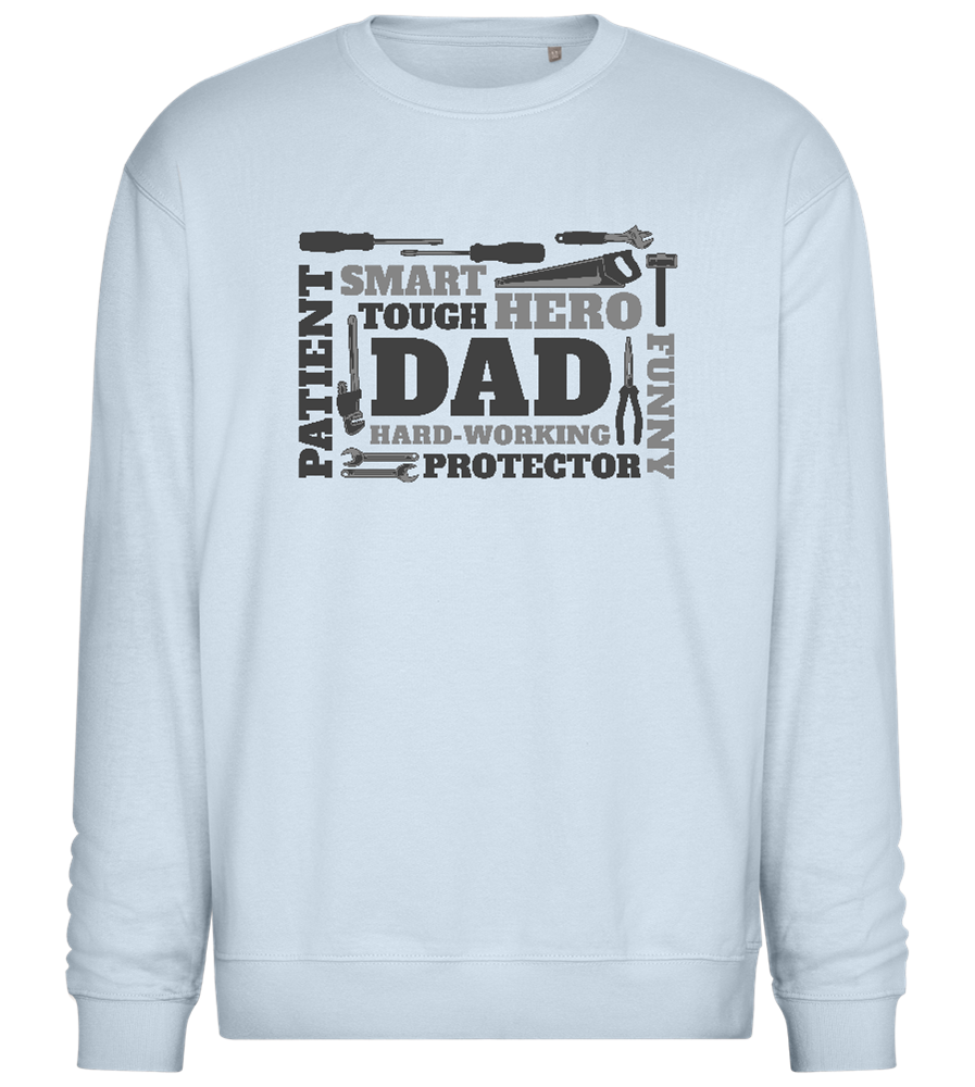 Dad Tools Design - Comfort Essential Unisex Sweater_CREAMY BLUE_front