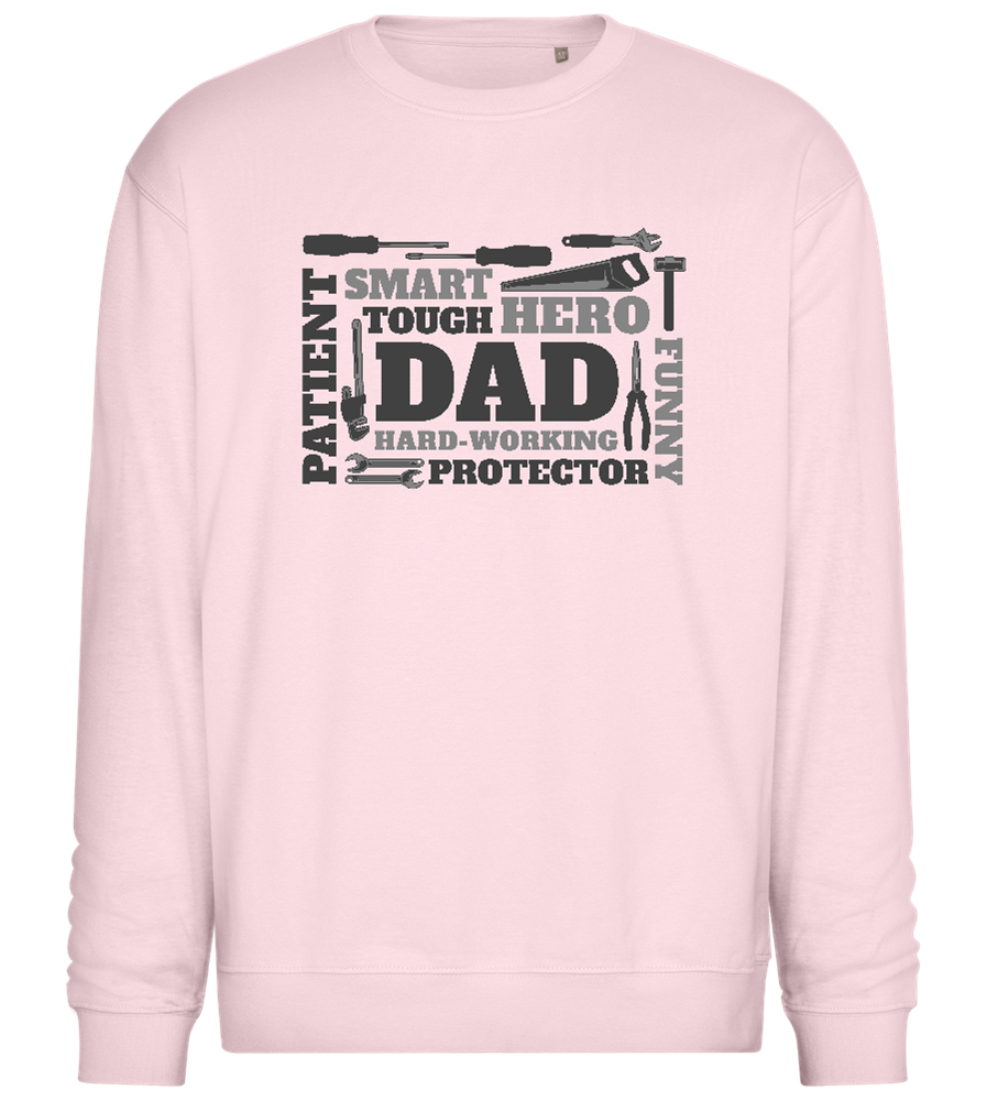 Dad Tools Design - Comfort Essential Unisex Sweater_LIGHT PEACH ROSE_front