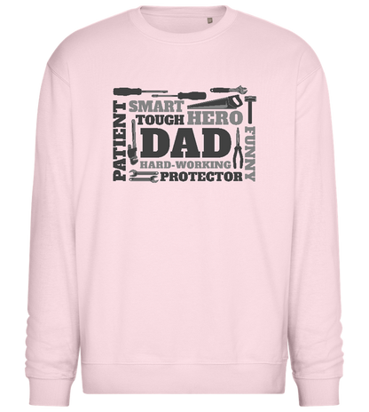 Dad Tools Design - Comfort Essential Unisex Sweater_LIGHT PEACH ROSE_front