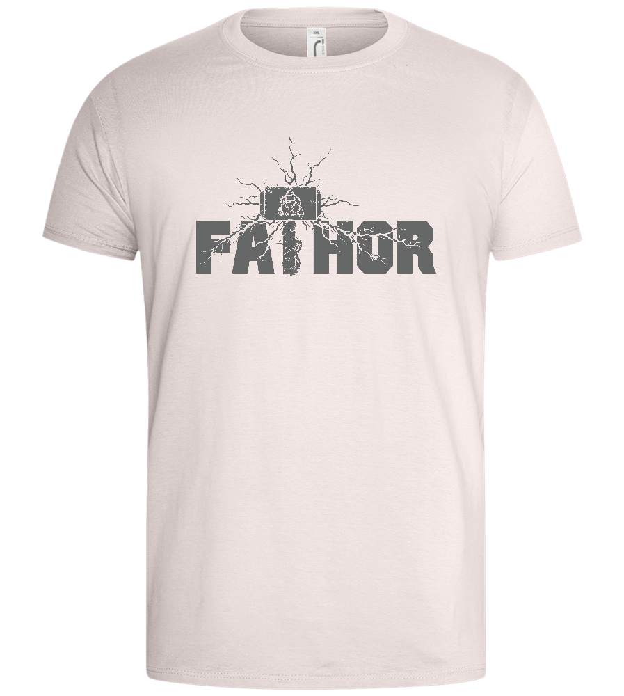 Fathor Hammer Design - Basic men's t-shirt_LIGHT PINK_front