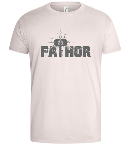 Fathor Hammer Design - Basic men's t-shirt_LIGHT PINK_front