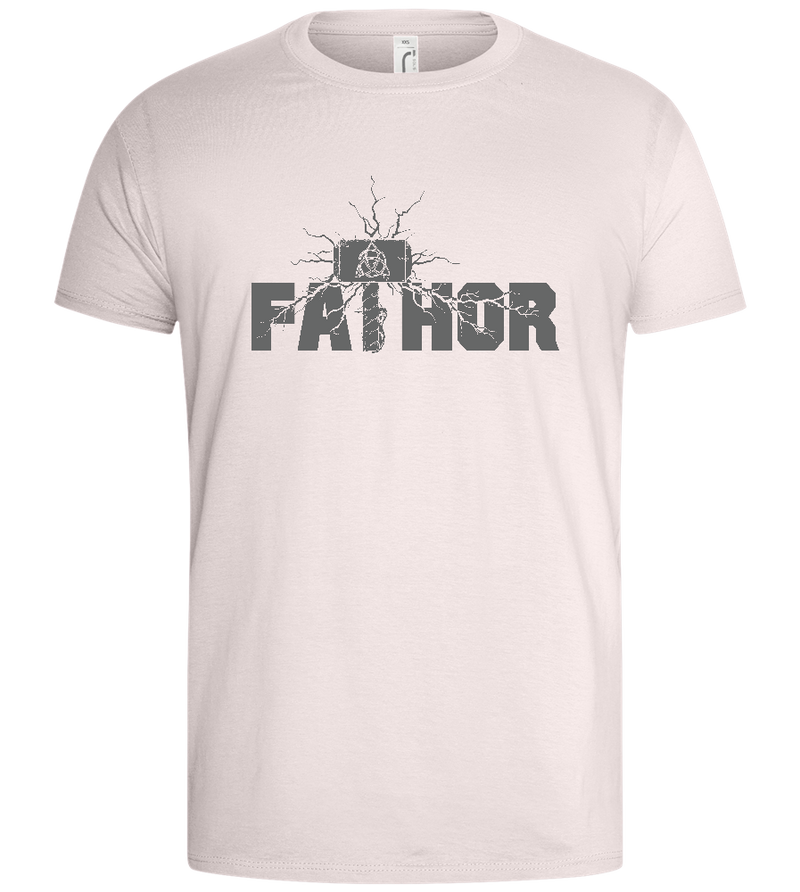 Fathor Hammer Design - Basic men's t-shirt_LIGHT PINK_front