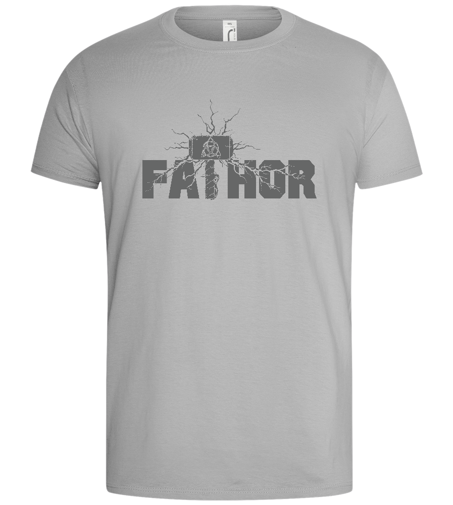 Fathor Hammer Design - Basic men's t-shirt_PURE GRAY_front