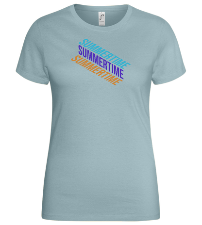 Summertime Design - Basic women's t-shirt_PURE GRAY_front