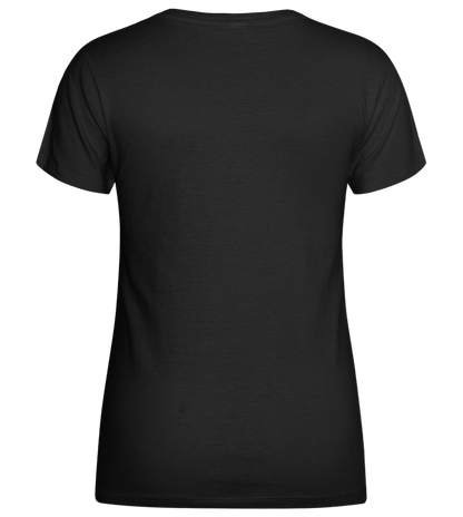 Summertime Design - Basic women's t-shirt_DEEP BLACK_back