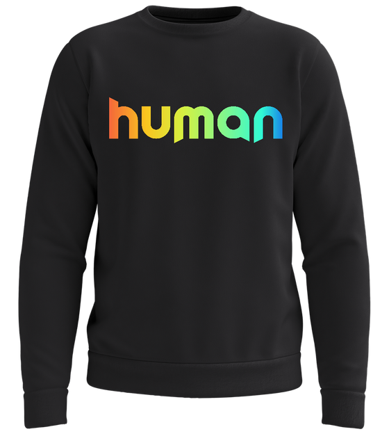 Colourful Human Design - Comfort unisex sweater_BLACK_front