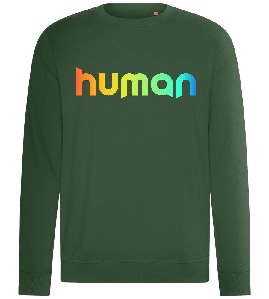 Colourful Human Design - Comfort unisex sweater_GREEN BOTTLE_front