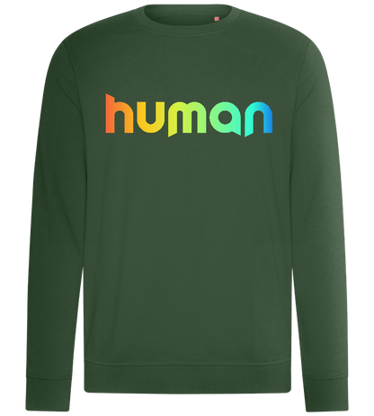 Colourful Human Design - Comfort unisex sweater_GREEN BOTTLE_front