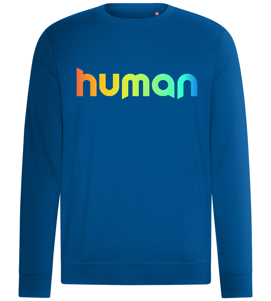 Colourful Human Design - Comfort unisex sweater_ROYAL_front