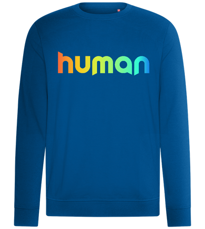 Colourful Human Design - Comfort unisex sweater_ROYAL_front