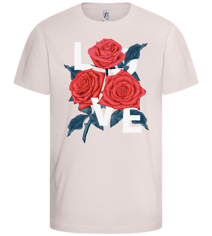 Love and Roses Design - Basic kids t-shirt_LIGHT PINK_front