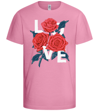 Love and Roses Design - Basic kids t-shirt_PINK ORCHID_front