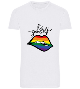 Be Yourself Rainbow Lips Design - Basic Unisex T-Shirt