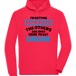 Only Here To Get Drunk Design - Comfort unisex hoodie_RED_front