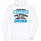 Only Here To Get Drunk Design - Comfort unisex hoodie_WHITE_front