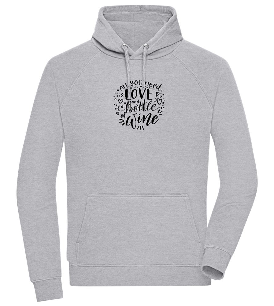 Love And Wine Design - Comfort unisex hoodie_ORION GREY II_front