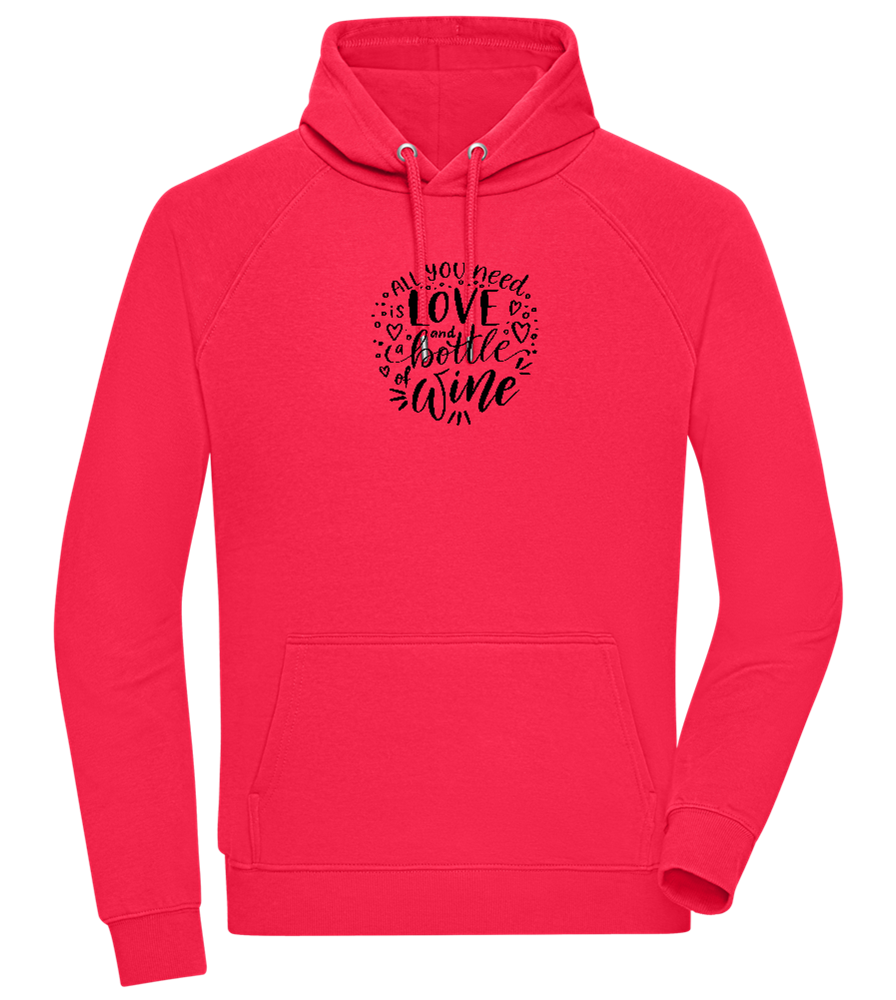 Love And Wine Design - Comfort unisex hoodie_RED_front