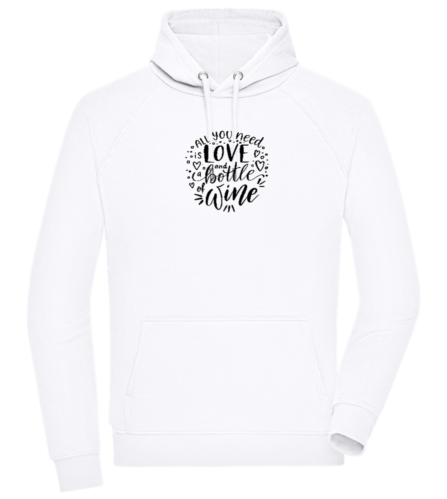 Love And Wine Design - Comfort unisex hoodie_WHITE_front