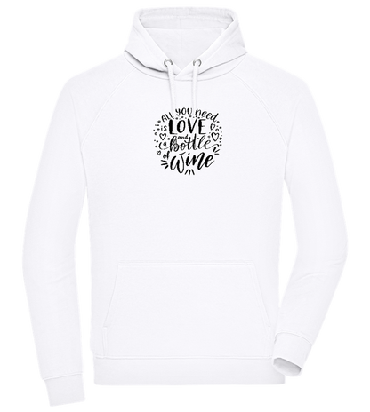 Love And Wine Design - Comfort unisex hoodie_WHITE_front