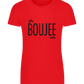 The Boujee One Design - Basic women's fitted t-shirt_RED_front