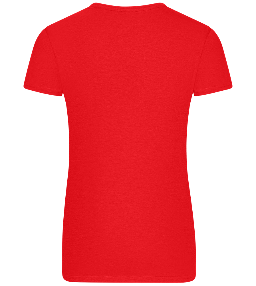 The Boujee One Design - Basic women's fitted t-shirt_RED_back