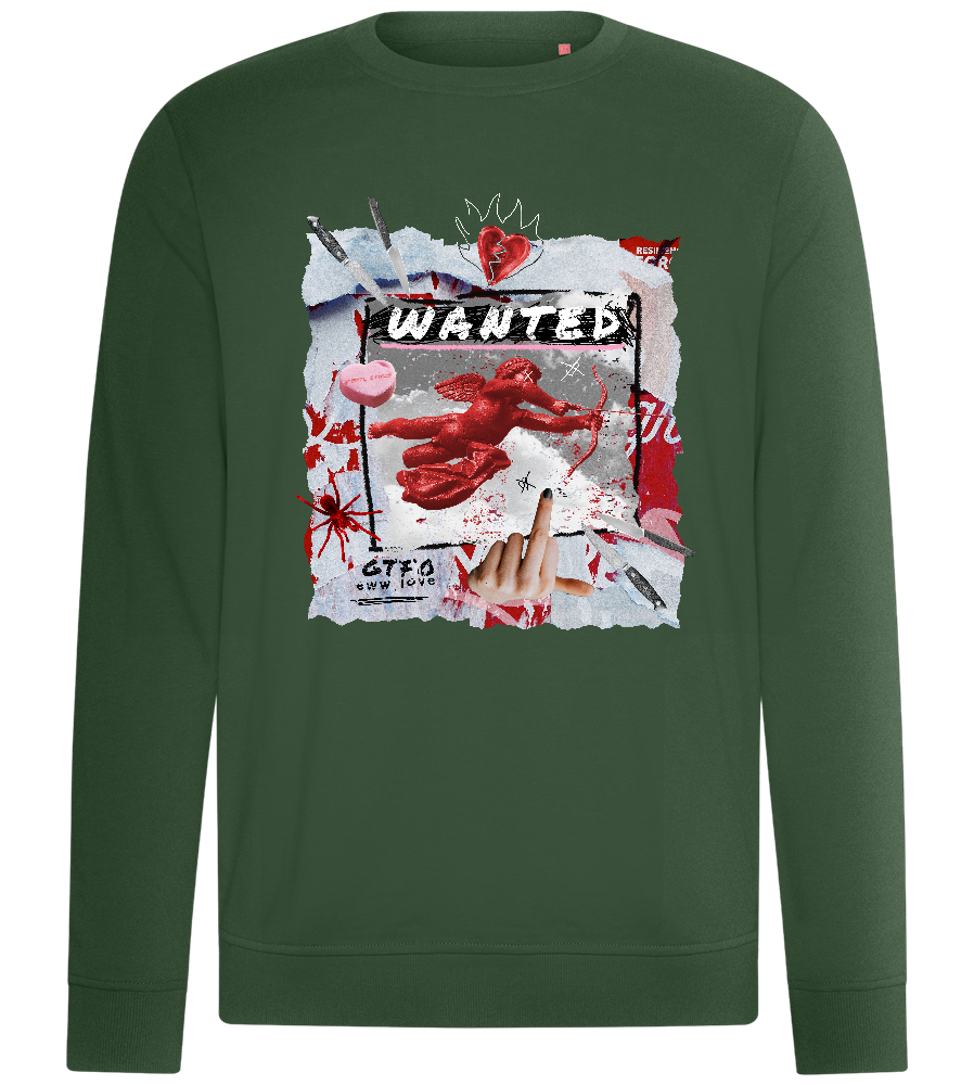 Anti Valentine's Day Design - Comfort unisex sweater_GREEN BOTTLE_front