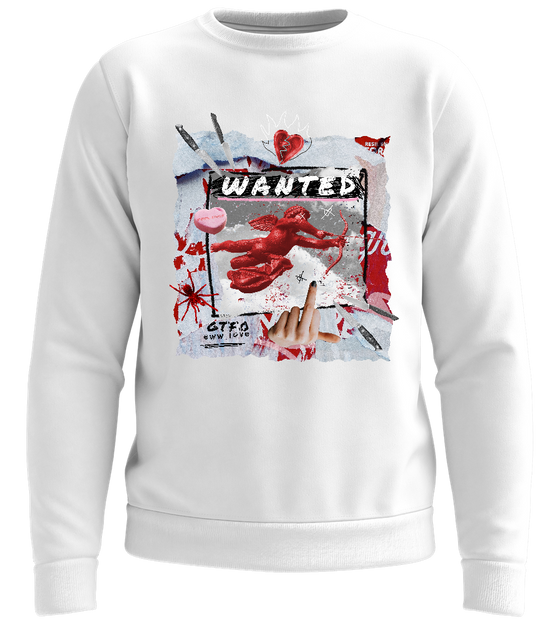 Anti Valentine's Day Design - Comfort unisex sweater_WHITE_front