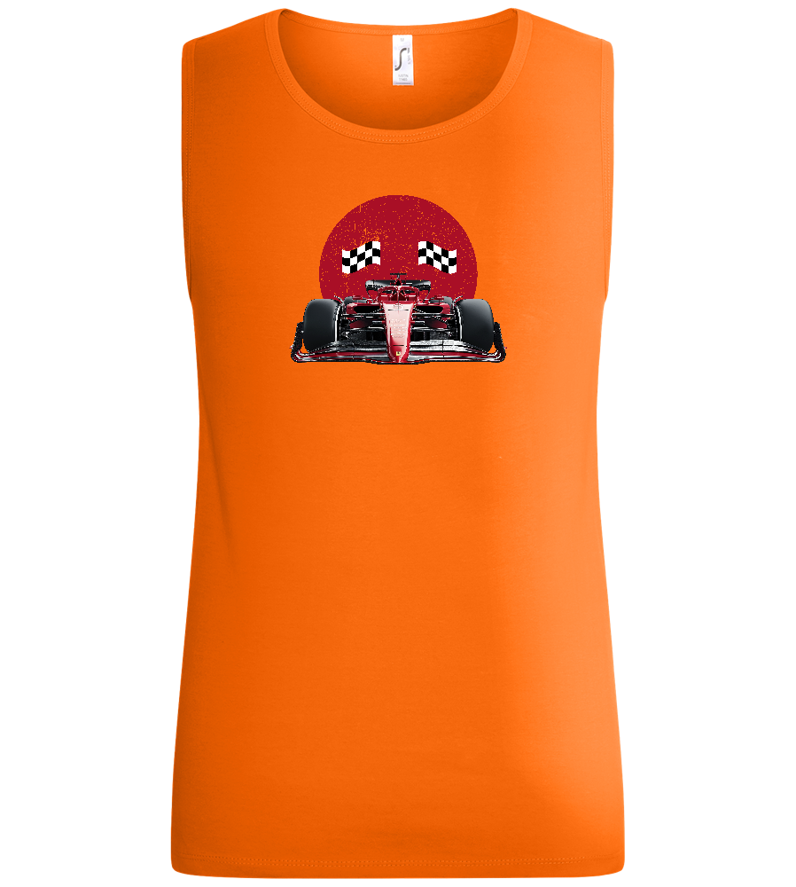 Speed Demon Design - Basic men's tank top_ORANGE_front