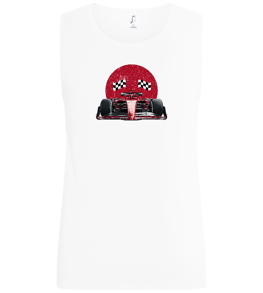 Speed Demon Design - Basic men's tank top_WHITE_front