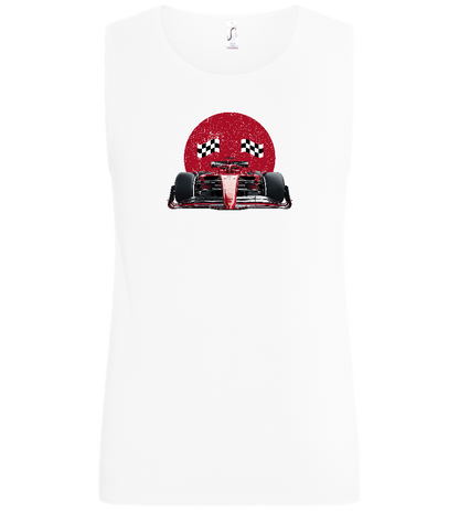 Speed Demon Design - Basic men's tank top_WHITE_front