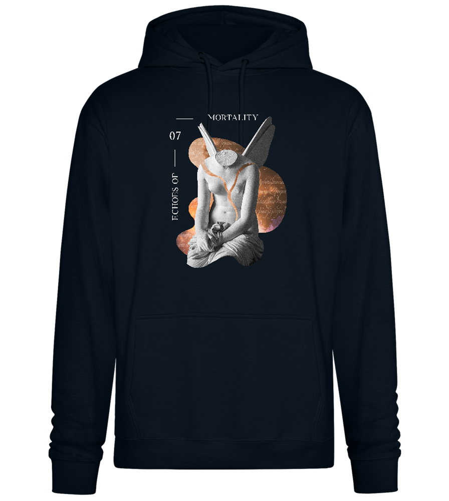 Echoes of Mortality Design - Premium Essential Unisex Hoodie_BLACK_front