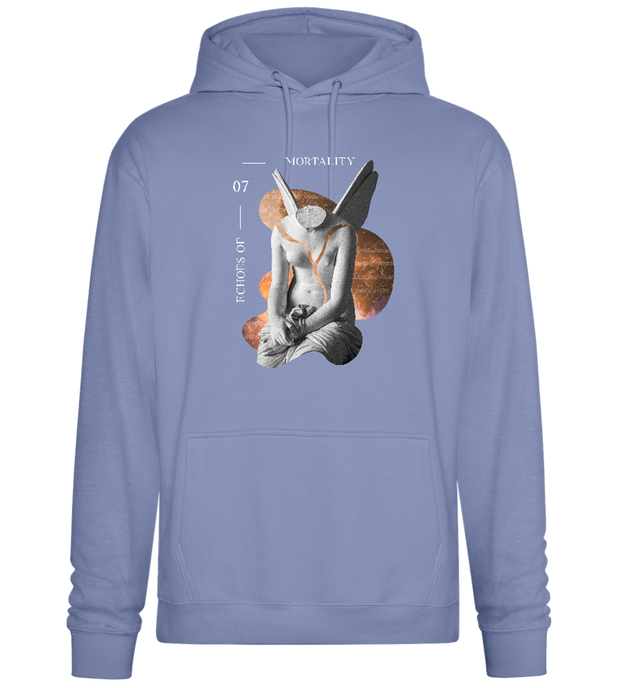 Echoes of Mortality Design - Premium Essential Unisex Hoodie_BLUE_front