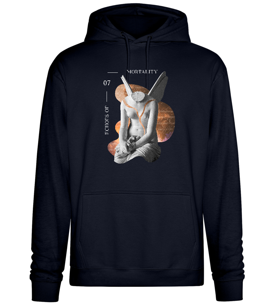 Echoes of Mortality Design - Premium Essential Unisex Hoodie_FRENCH NAVY_front