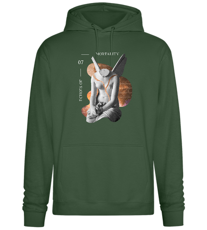 Echoes of Mortality Design - Premium Essential Unisex Hoodie_GREEN BOTTLE_front