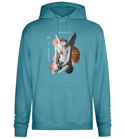 Echoes of Mortality Design - Premium Essential Unisex Hoodie_POOL BLUE_front