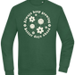 Keep Growing Design - Comfort Essential Unisex Sweater_GREEN BOTTLE_front