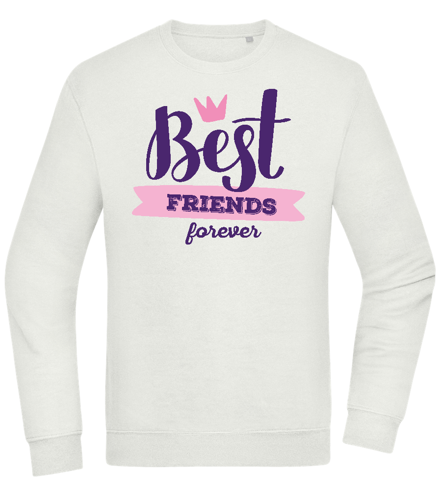 Best Friends Forever 1 Design - Comfort Essential Unisex Sweater_CREAMY GREEN_front