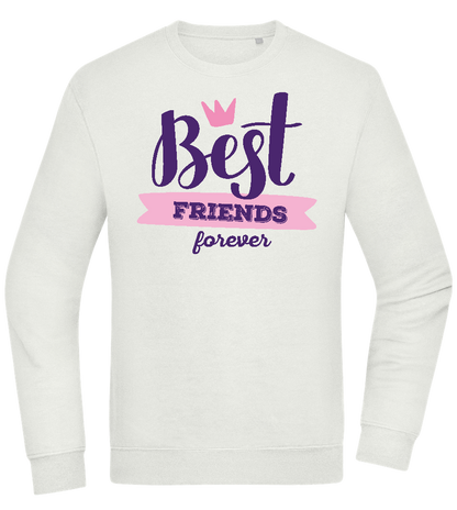 Best Friends Forever 1 Design - Comfort Essential Unisex Sweater_CREAMY GREEN_front