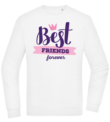 Best Friends Forever 1 Design - Comfort Essential Unisex Sweater_WHITE_front