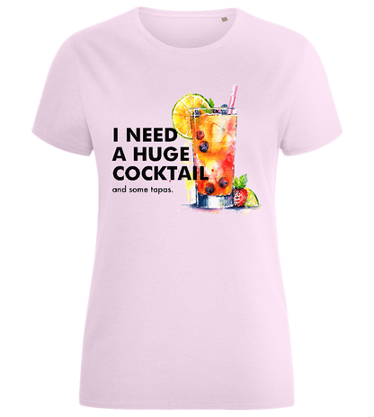 Need a Huge Cocktail Design - Comfort women's fitted t-shirt_LIGHT PINK_front