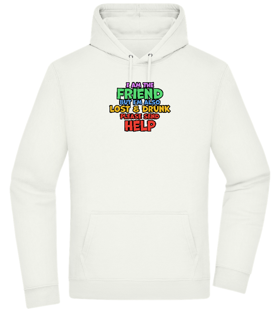 I am the Friend Design - Premium Essential Unisex Hoodie_CREAMY GREEN_front