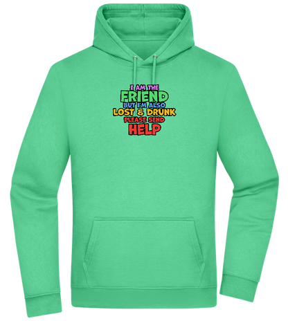 I am the Friend Design - Premium Essential Unisex Hoodie_SPRING GREEN_front