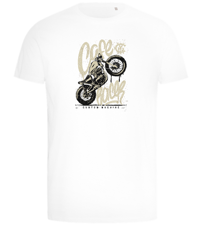 Cafe Racer Custom Design - Comfort men's t-shirt_WHITE_front