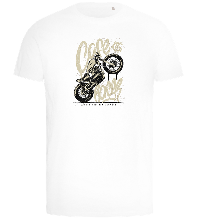 Cafe Racer Custom Design - Comfort men's t-shirt_WHITE_front