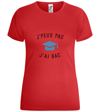 J'peux Pas J'ai Bac Design - Comfort women's t-shirt_RED_front