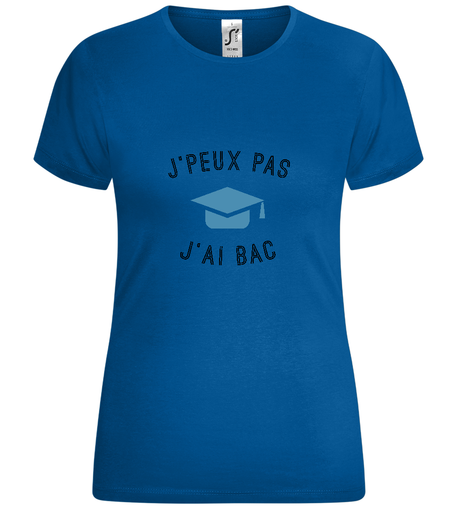 J'peux Pas J'ai Bac Design - Comfort women's t-shirt_ROYAL_front