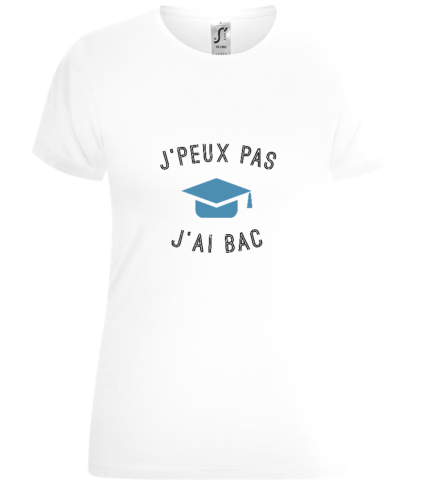 J'peux Pas J'ai Bac Design - Comfort women's t-shirt_WHITE_front