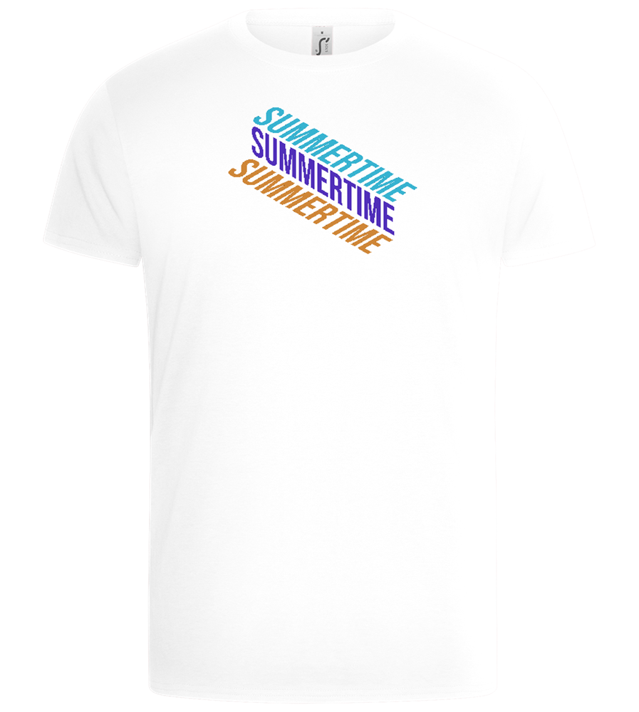 Summertime Design - Basic Unisex T-Shirt_WHITE_front